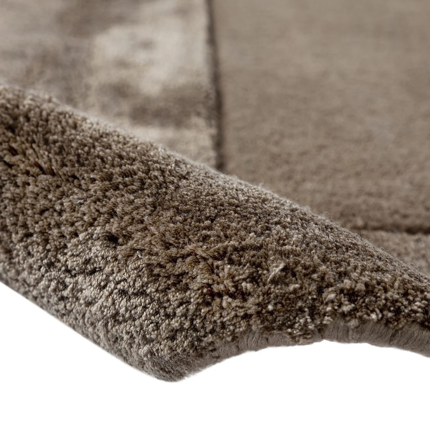 Albi Taupe Hand Tufted Wool & Viscose Rug - Image 6