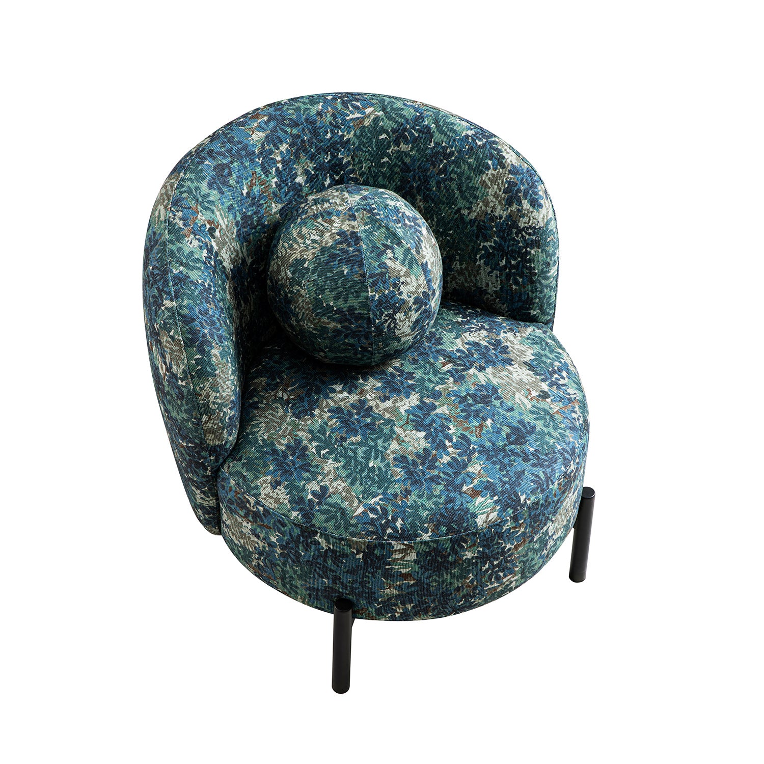 Amboise Armchair with Ball Cushion, Julien Linen Blend - Image 10