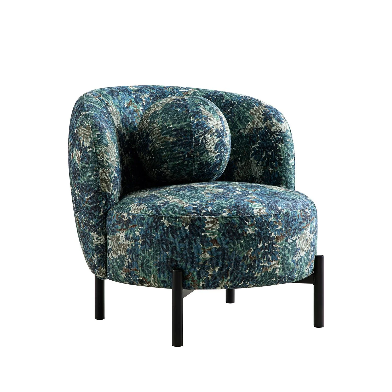 Amboise Armchair with Ball Cushion, Julien Linen Blend - Image 8