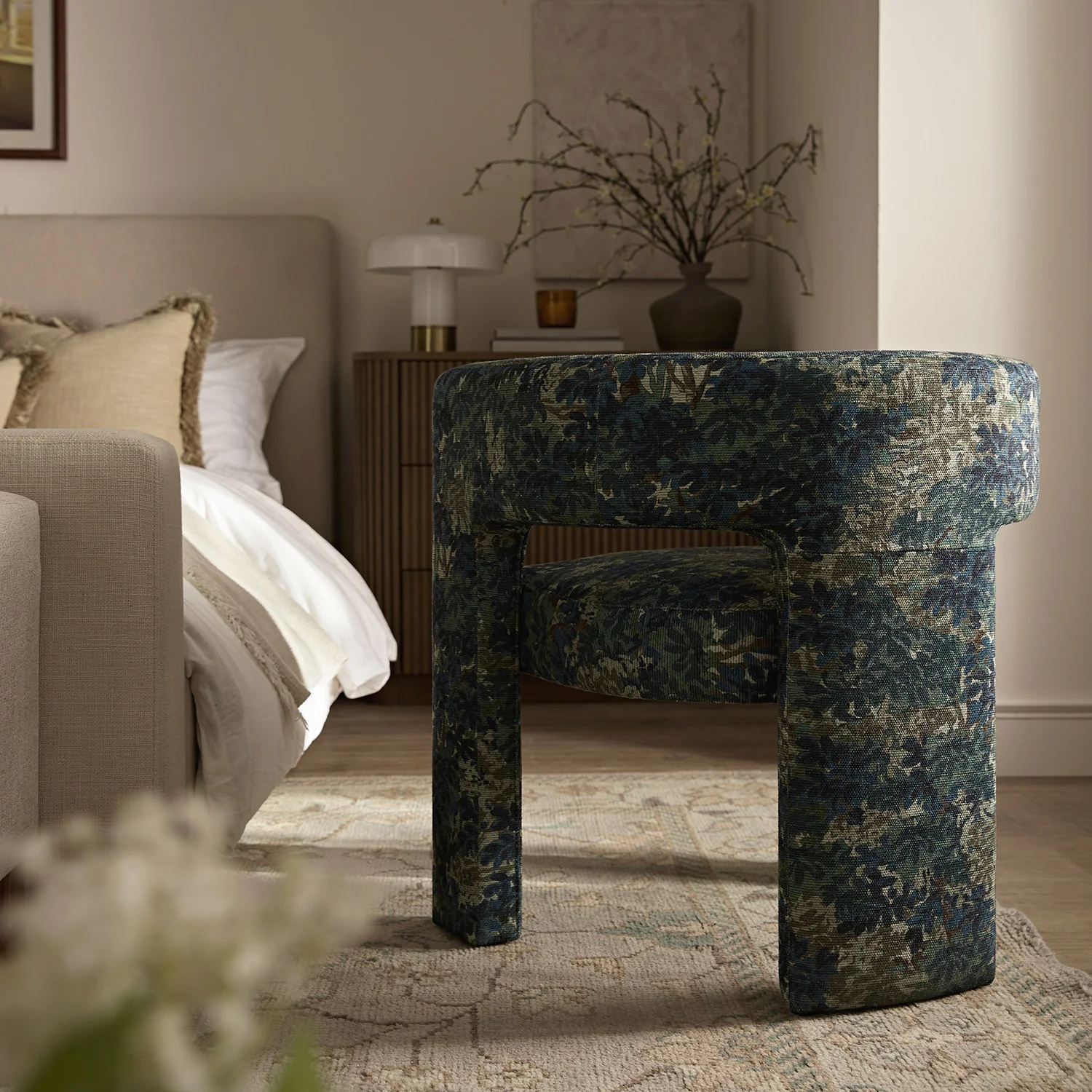 Greenwich Julien Tapestry Linen Blend Dining Chair - Image 3