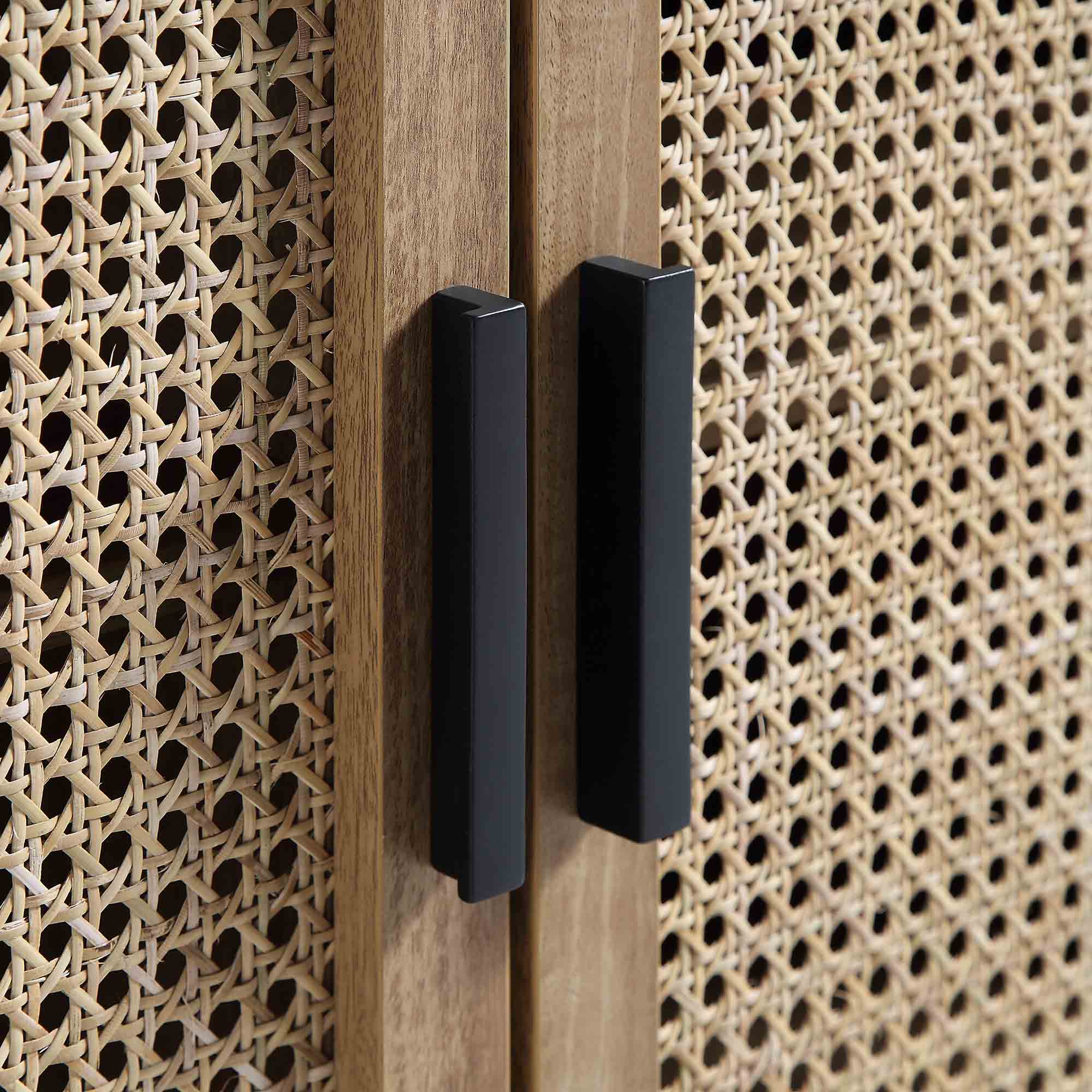 Izzy Curved Rattan 160cm Wide TV Unit, Natural - Image 11