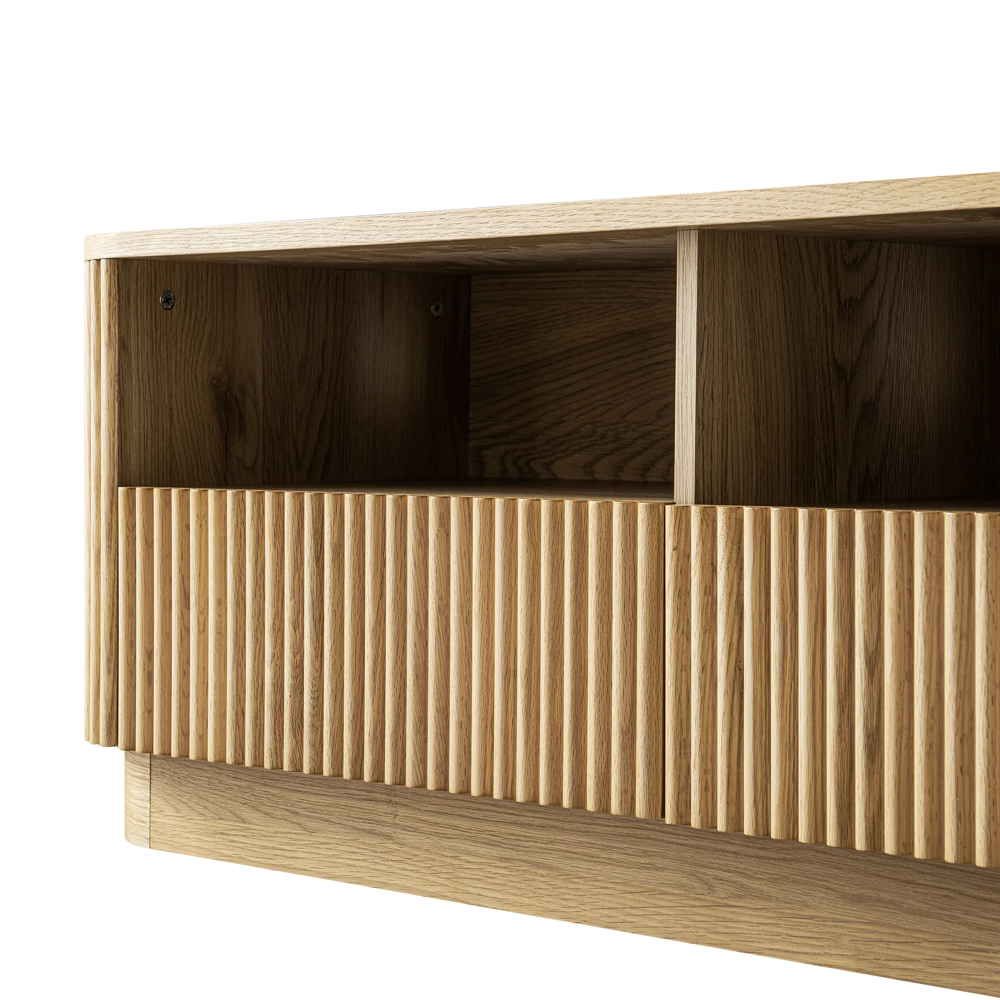 Maru 120cm TV Unit with Drawers, Oak - Image 12
