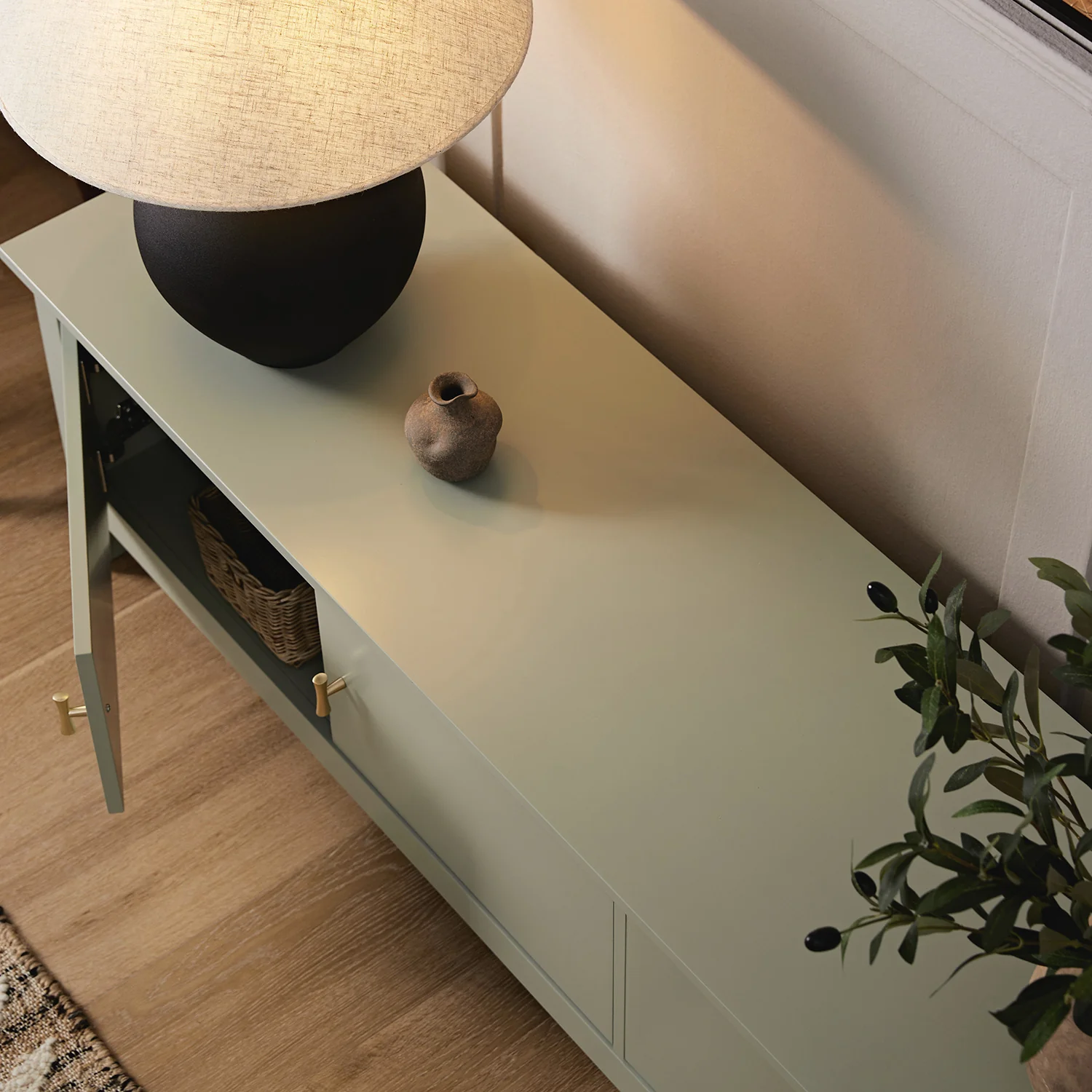 Oakham 180cm Wide TV Unit, Desert Sage - Image 4