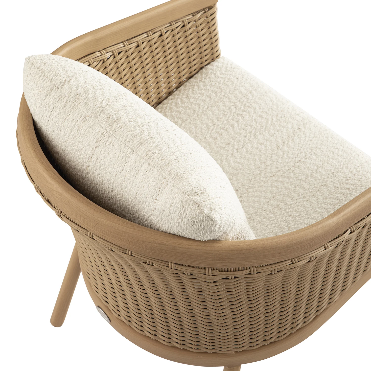 Panarea Indoor and Outdoor Wicker 8-Seater Rectangular Dining Set - Image 10